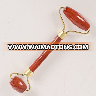 Wholesale Redstone Jade Face Massage Roller Facial Massager Welded Crystal Roller